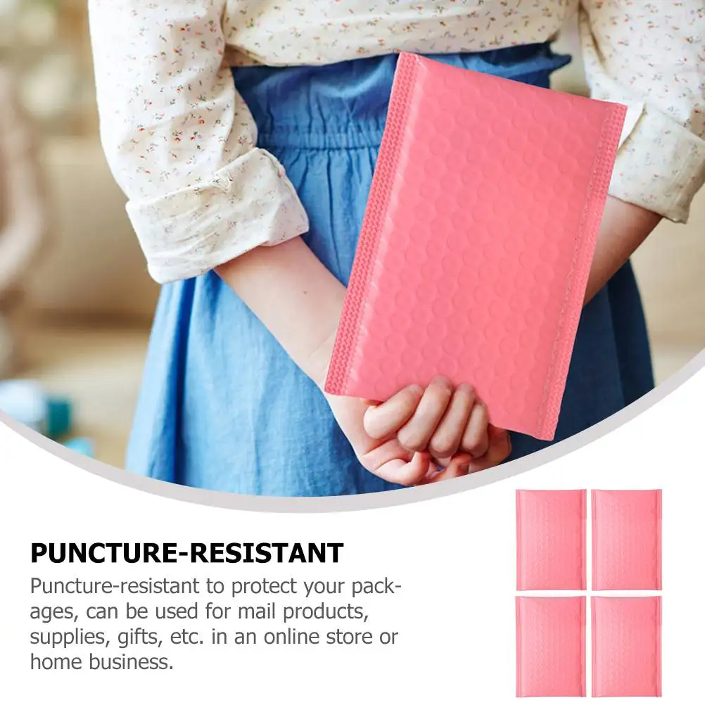 100pcs Pink Mailers Sealed Envelopes Small Business Supplies Shipping Packages Clothing Packaging Gift File Folders