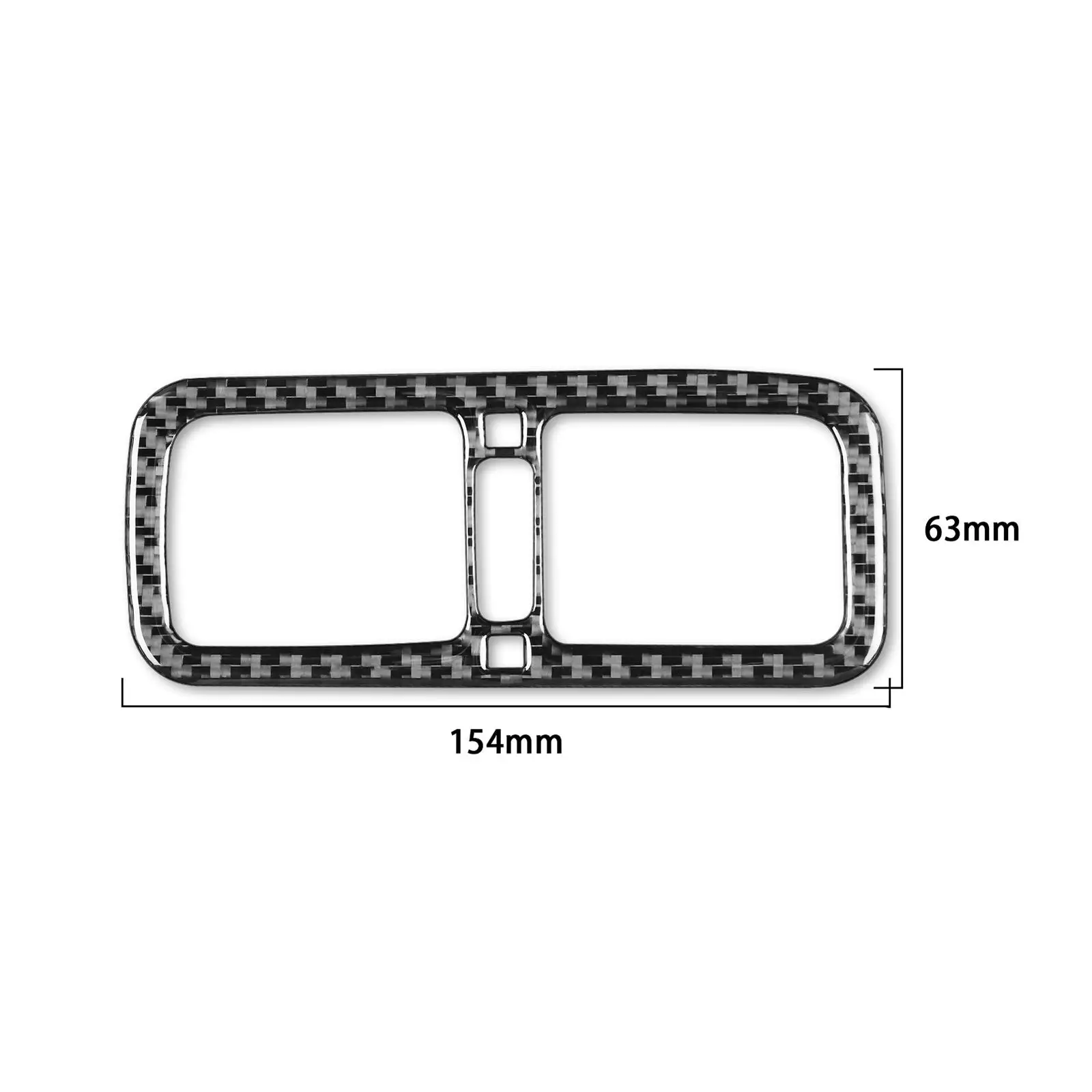 Garniture de Couvercle de Ventilation Centrale Arrière, Autocollant Décoratif pour G37 10-2013, Pièces de Rechange, Accessoire de Voiture Durable