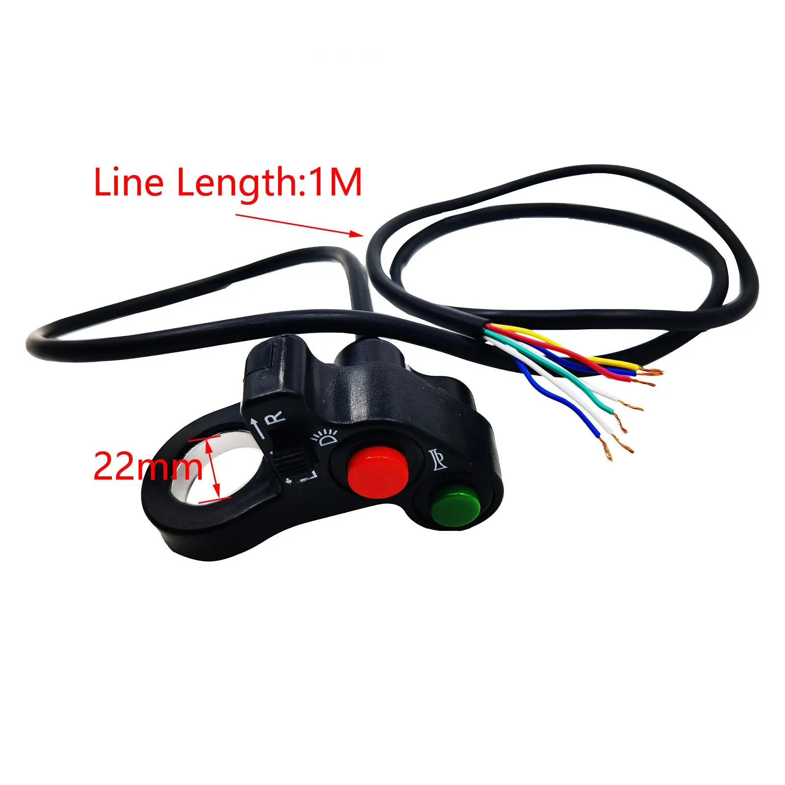 دراجة نارية تشغيل/إيقاف زر سكوتر 22 مللي متر المقود القرن بدوره إشارات أضواء تحكم التبديل ل KTM هوندا كاواساكي ياماها ATV