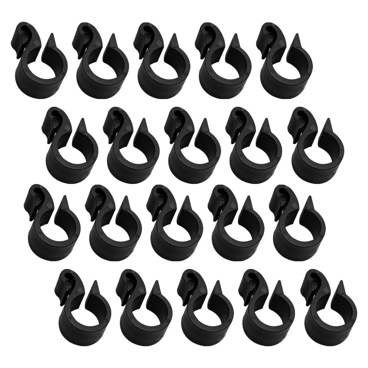 50Pcs Water Buckle Irrigation Hose Clamp Garden Tube Clip Drip System Fastener U-Shaped PVC Pipe Clamp for Greenhouse Fruit Tree