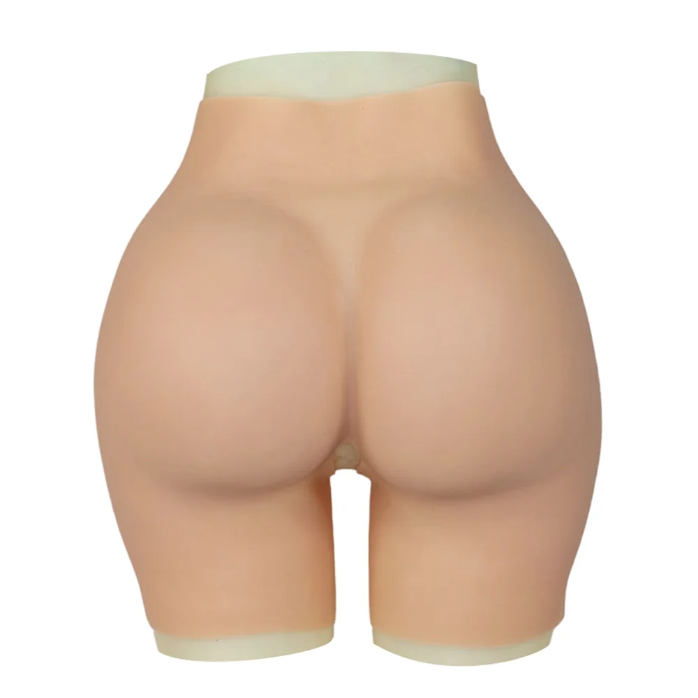 MUSIC POET High Waist Silicone Pants 1cm Big Sexy Fake Buttocks and Hips Enhancement Shapewear for Woman Realistic Ass Cosplay