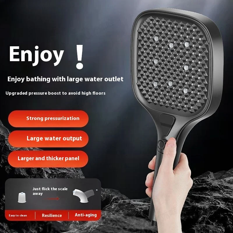 

Большая панельная душевая насадка высокого давления с высоким расходом | Съемная универсальная насадка для смесителя для ванной комнаты