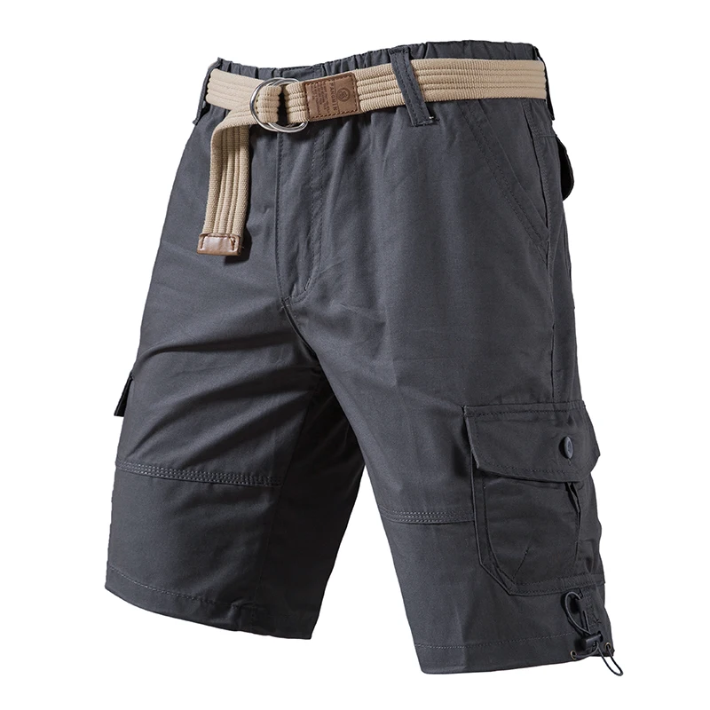 

Летние шорты-карго, мужские крутые камуфляжные хлопковые повседневные мужские шорты, брендовая одежда, удобные камуфляжные мужские шорты-карго без пояса