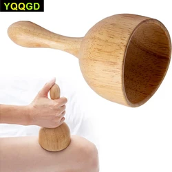 Wood Swedish Cup Wooden Massager Therapy Tool Body Sculpting for Maderotherapy, Lympahtic Drainage, Anti-Cellulite, Pain Relief