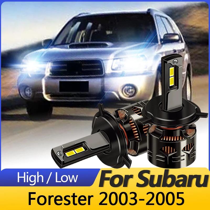 2PCS High quality Canbus LED Headlight Car Light H4/9003 Hi/Low Beam H3 Fog Beam For Subaru Forester 2003-2005 30000LM Plug&Play