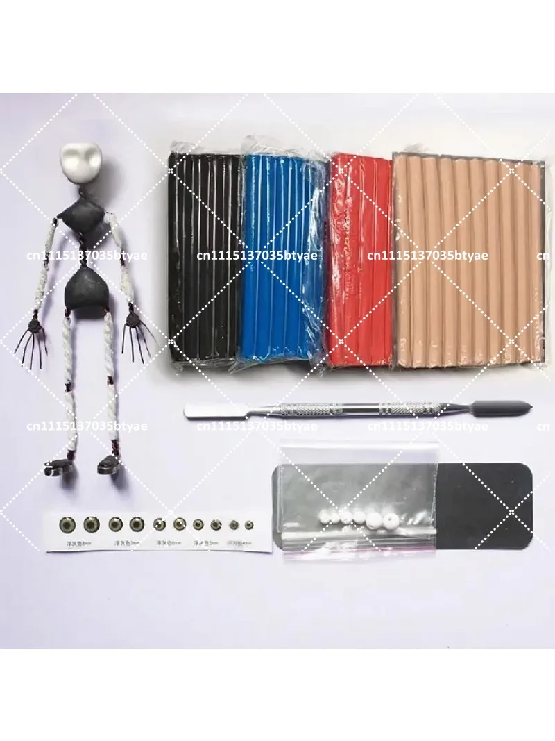 Stop Motion Animation Clay Puppet Kit, DIY Puppet Making Material for Clay Animation Shooting