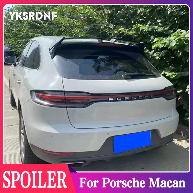 

Задний спойлер на крышу из АБС-материала, крылья для Porsche Macan 2018-2022, Стайлинг автомобиля, задний спойлер из АБС-пластика и карбона