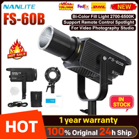 Nanguang Nanlite FS-60B Bi-Color Fill Light 2700-6500K Support Remote Control Spotlight For Video Photography Studio