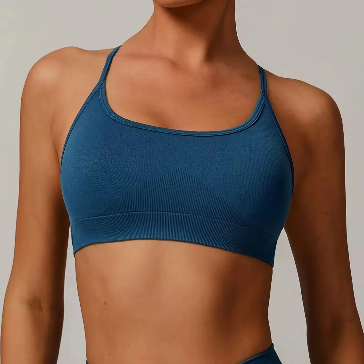 

Women Sports Bra Top Push Up Fitness Seamless Yoga Bra Underwear Sport Tops Women Breathable Running Vest Seamless sports bra