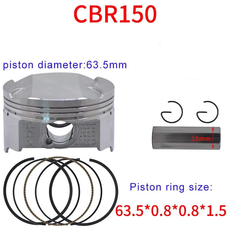 Motorcycle 63.5mm Engine Piston Kit is Suitable For Honda CBR 150 CBR150 K15 WHV