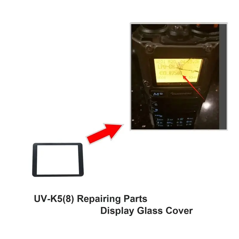 Well Made-For Quansheng UV-K5(8) UV-K5 Walkie Talkie Display Arcylic Cover Replacement Reparing Parts