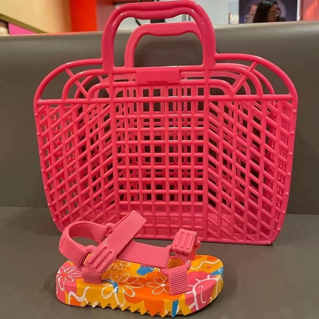 Kinder Sandalen Met Open Tenen En Print Zomer Geweven Inline Strandloafers