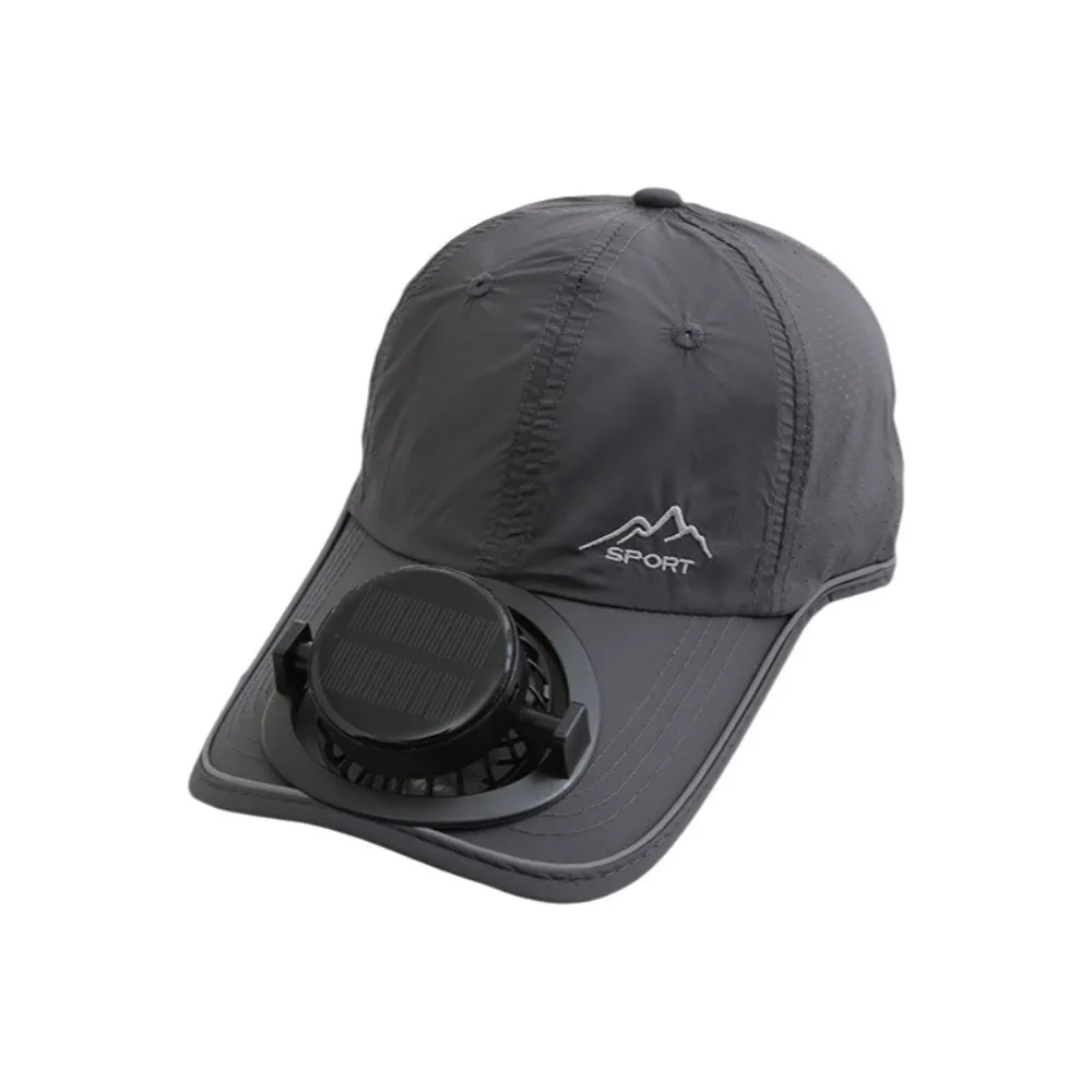 Solar Powered Polyester Solar Charging Fan Hat Sun Protection Duck Tongue Sun Protection Hat USB Charging Fan Hat Summer Outdoor