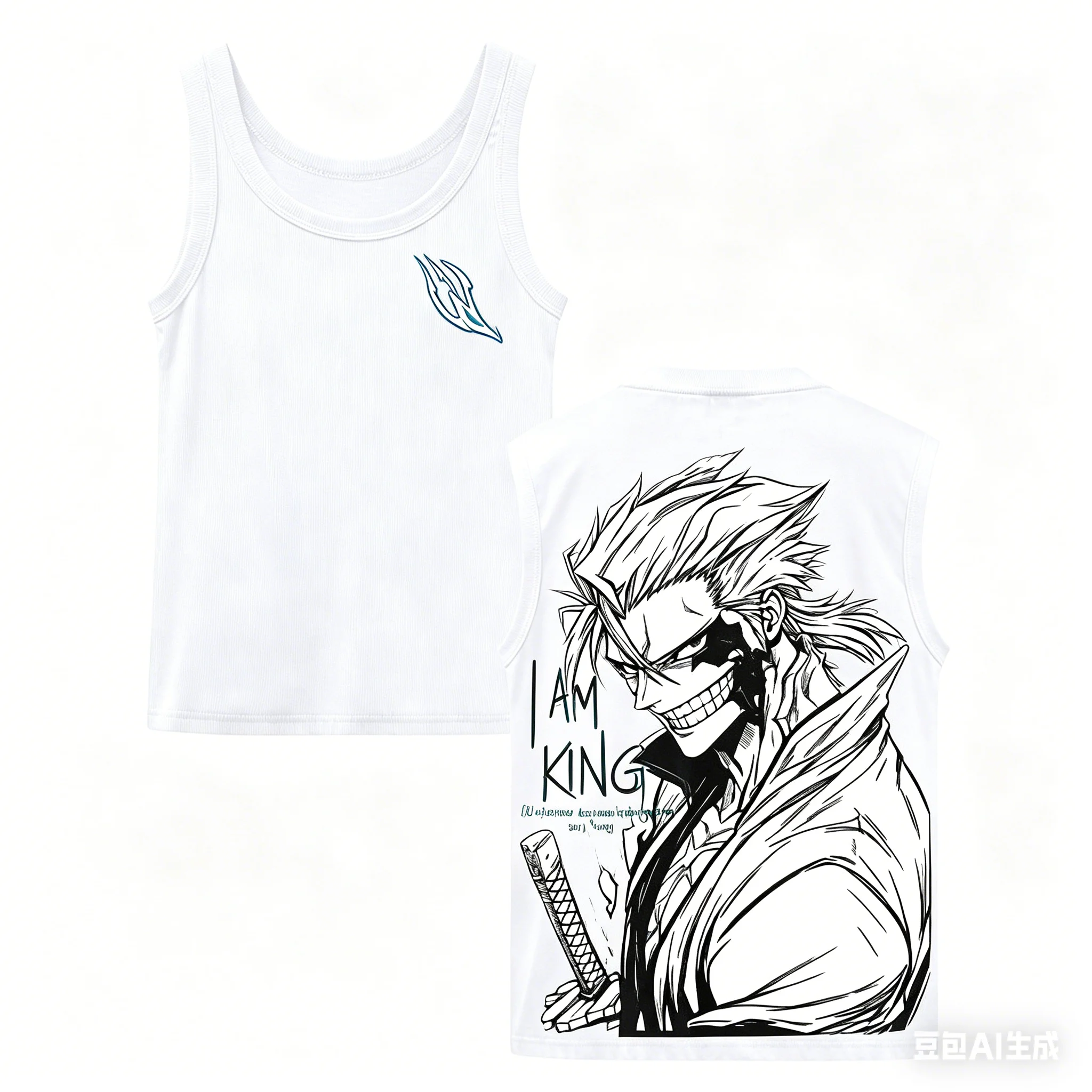 Bleach Ribbed Tank personality Clothes New Model Anime T-shirt Yearround clothing Plus Size Y2k Short Sleeves Streetwear Trendy