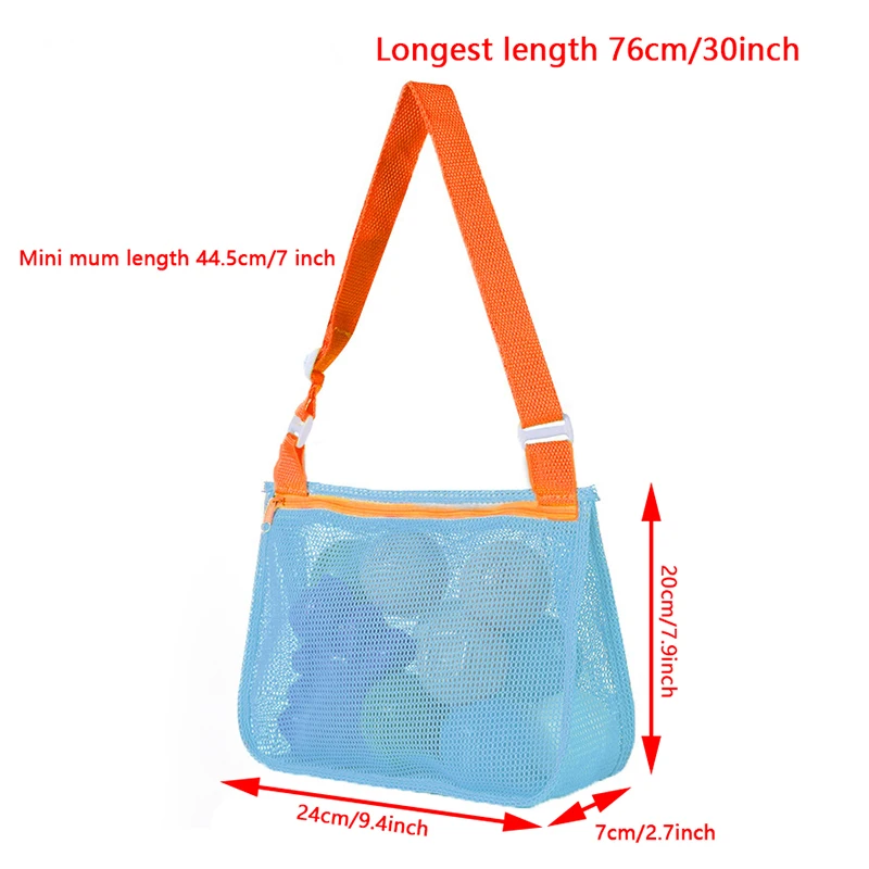 1Pc Beach Toy Mesh Bag Kids Shell Storage Bag Beach Toy Seashell Bag Mesh Pool Bag Sand Toys Swimming Accessories