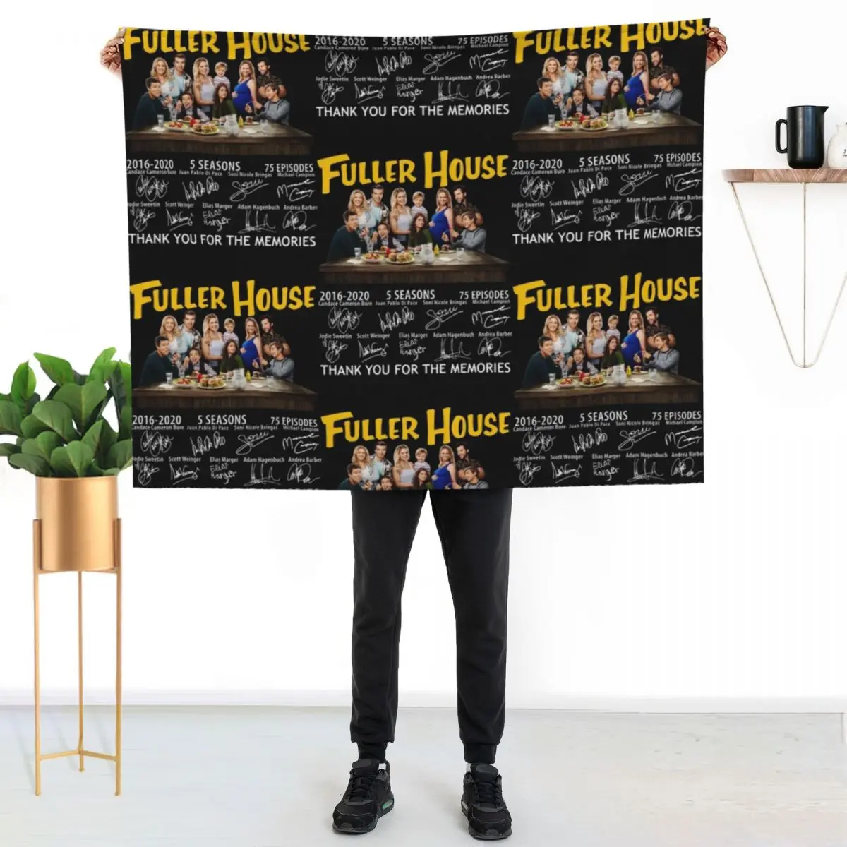 Pretty Fuller House Thank You For The Memories Throw Blanket Summer Beddings Stuffeds Bed linens Quilt heavy to sleep Blankets