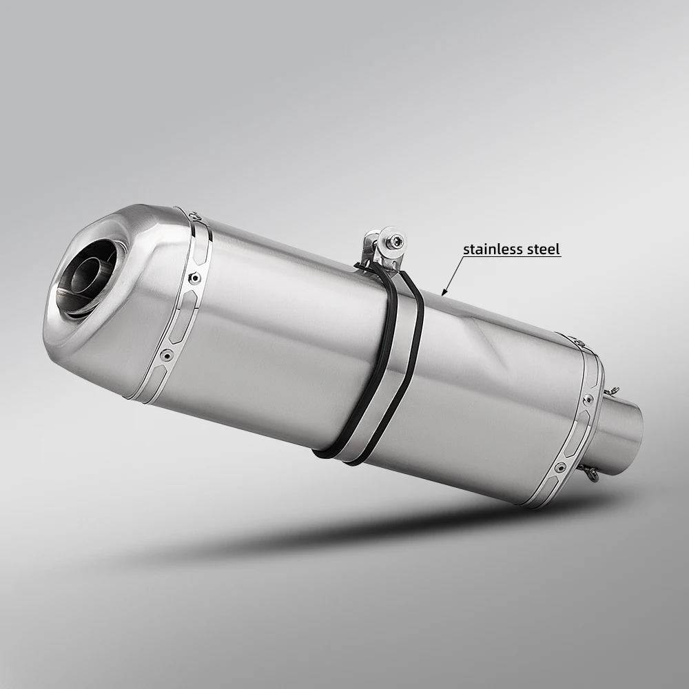 

Universal 60MM Motorcycle Exhaust Pipe Escape Muffler For F750GS F850GS R1200GS 500X 400X CRF110 CBR650 Z400 R3 G11