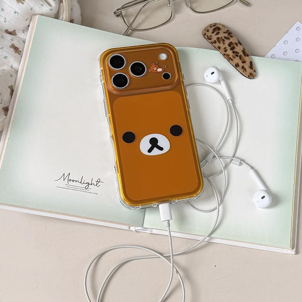 Cute IMD Frosted Semi Transparent Sanrio Phone Case For iPhone 15 16 17 Pro Max Luxury Shockproof Cover For Girl Gift Fashion - view 3