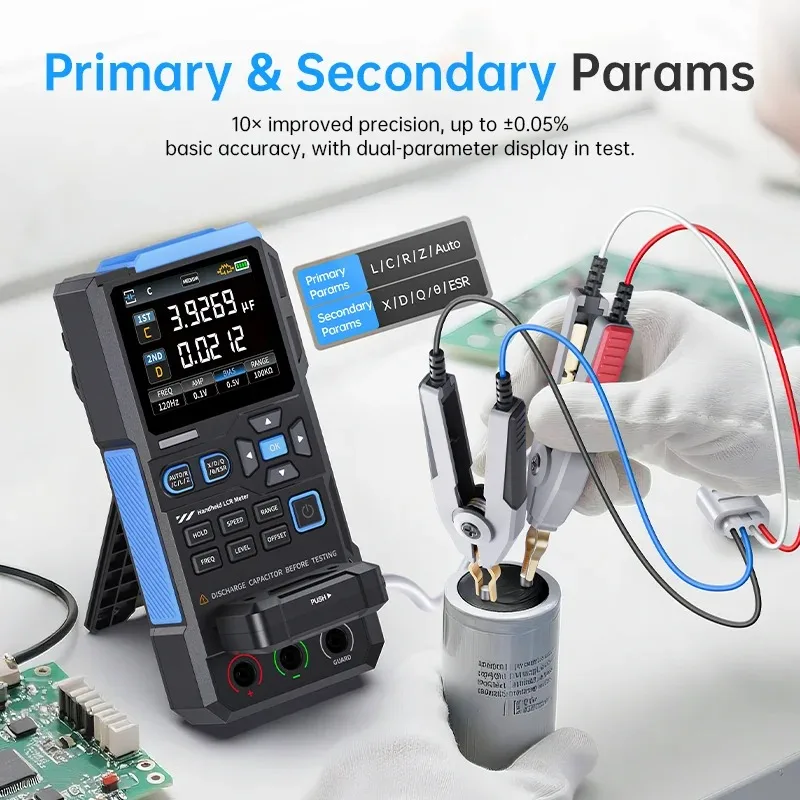 Handheld LCR Meter LC1020E Digital Bridge Tester Auto L/C/R Measurement 2.8