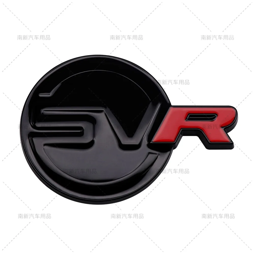 3D Metal Car Sticker Logo SVR Emblem Car Badge Decal For Land Rover Range Rover Sport L494 494 SVR Sticker Accessories