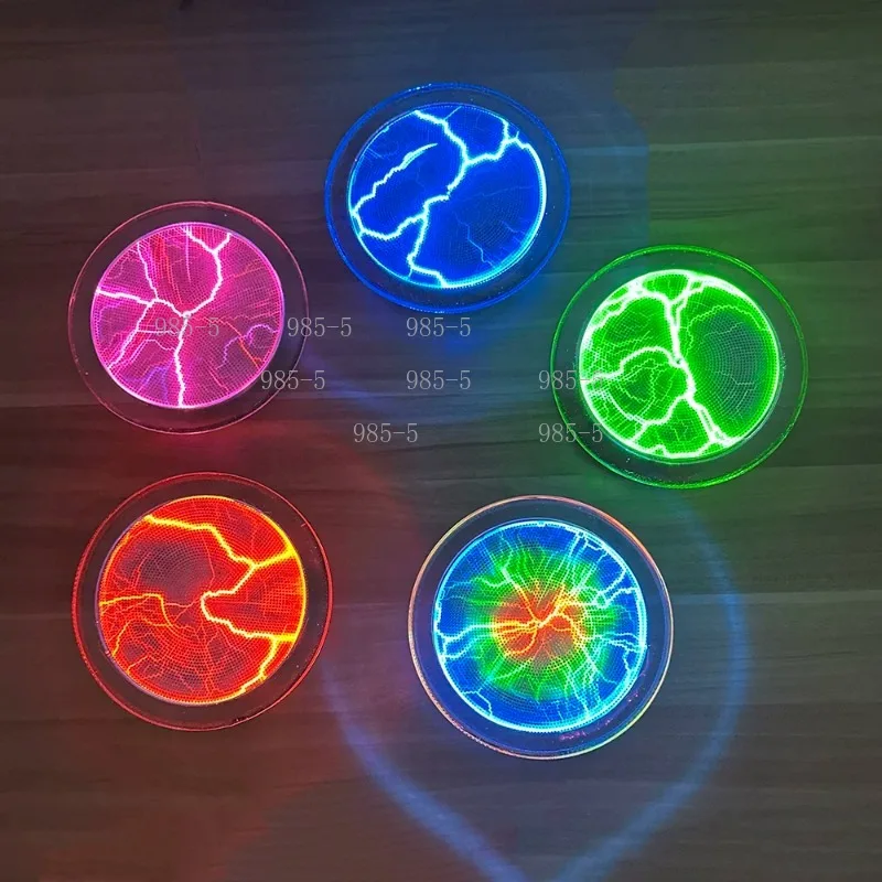 Tricolor Lightning  Plate 6 Inch Touch Lamp Magic Disk Colorful Glow Flash Disk