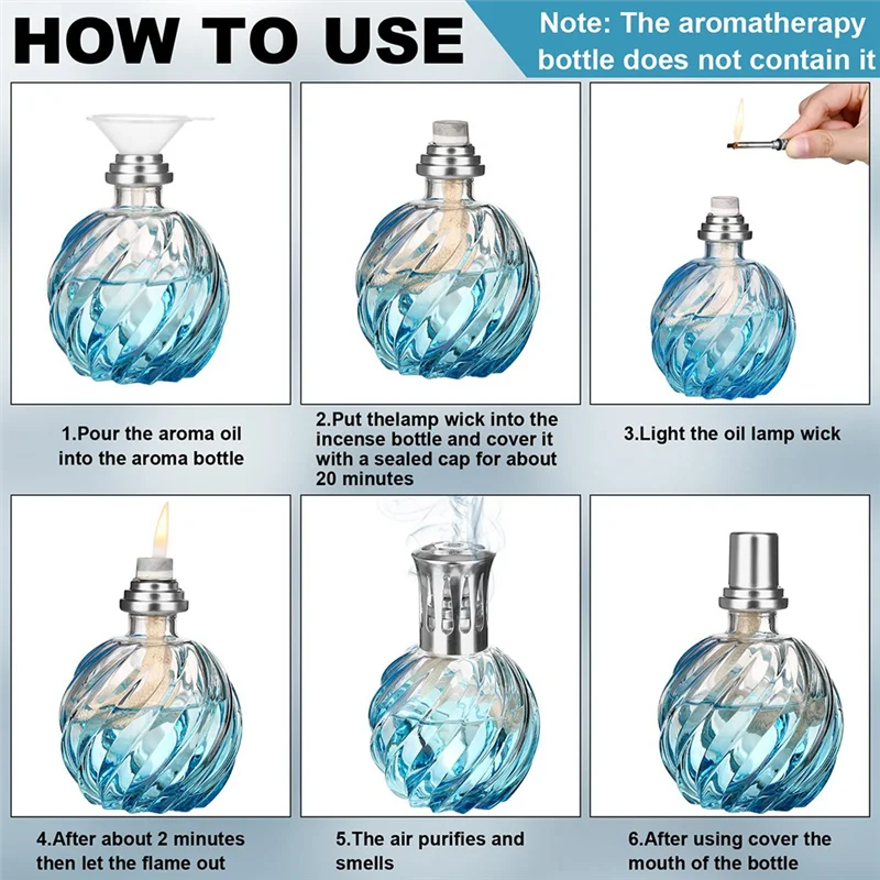 

Y17A Oil Lamp Wick Replacement Air Tightly Control Catalytic Burner Lamps Wick For Diffuser Aromatherapy Decoration (18Mm)