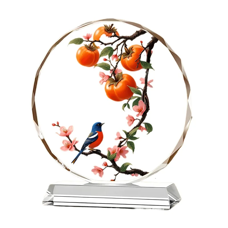 

Персимона Ruyi Сорока Кристалл Орнамент Домашнее Украшение Стола Ремесла