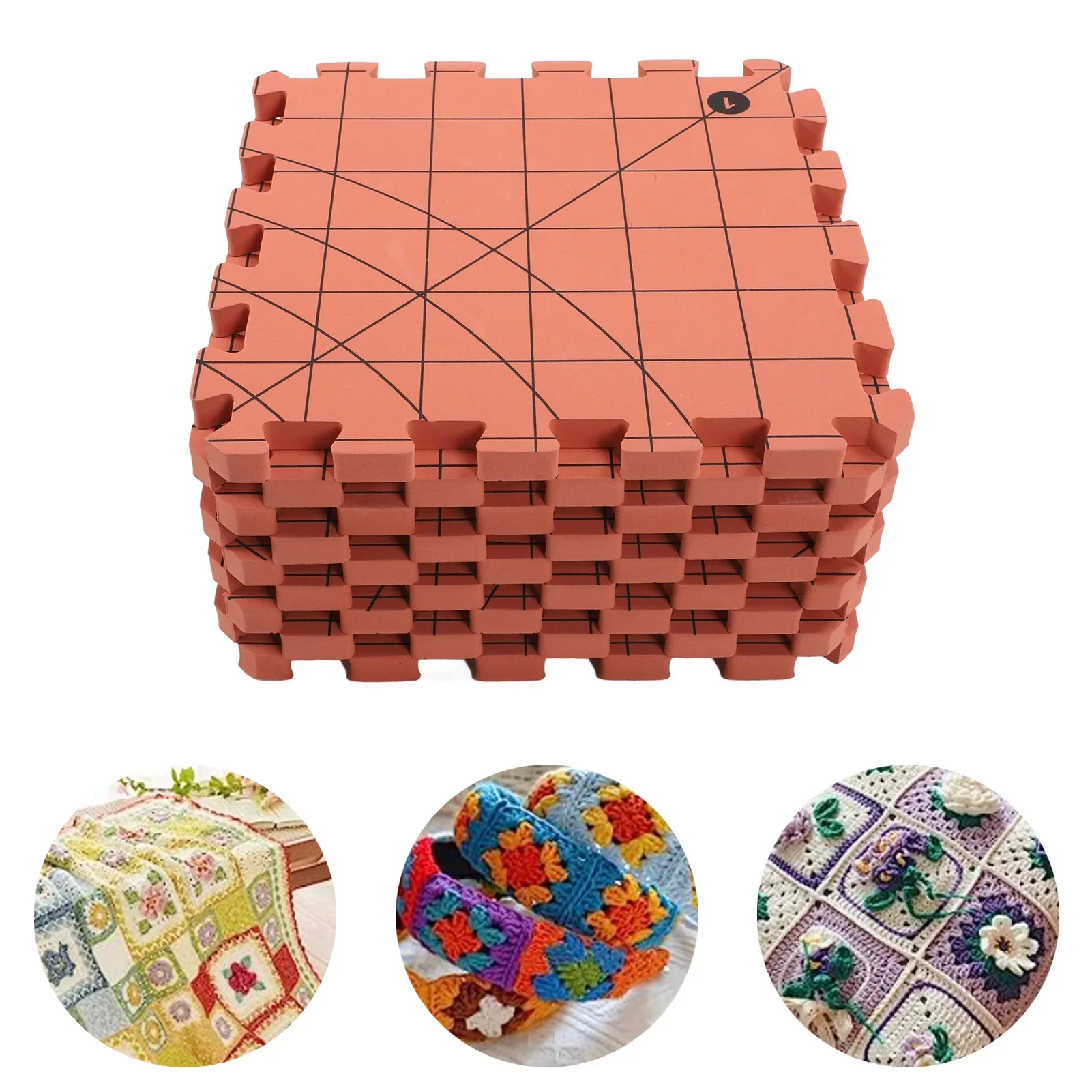 9 Pcs Knitting Bloc…