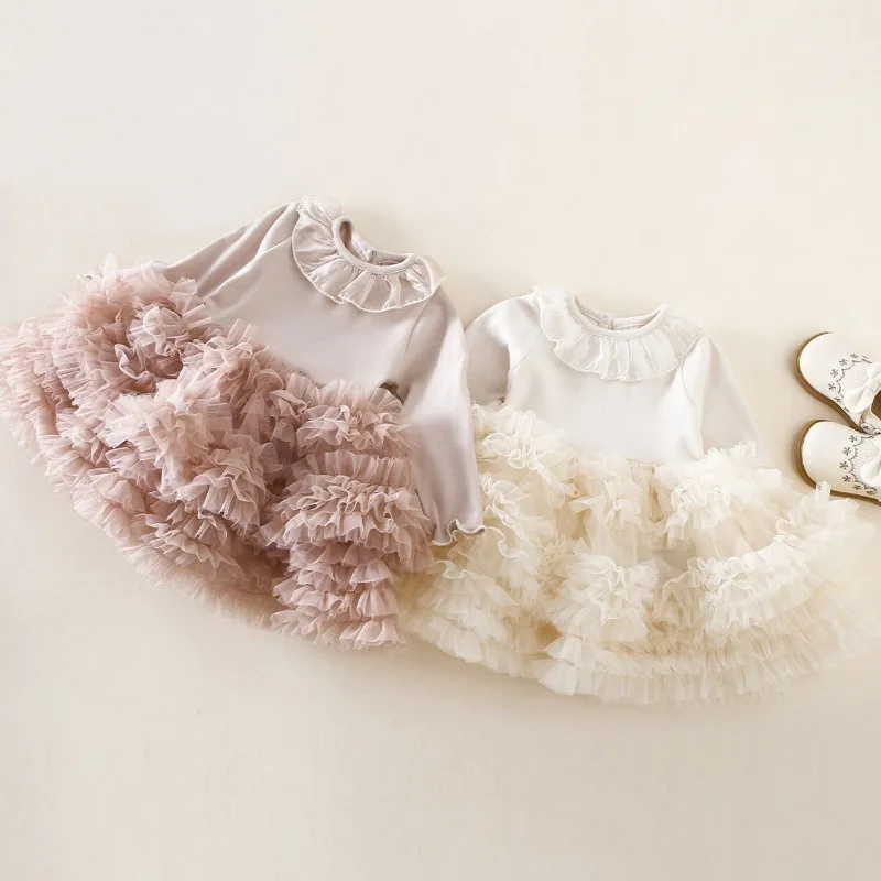 

Новое весеннее платье для девочек: стильное платье-принцесса с пышной юбкой из фатина, многоярусное, для малышей, для вечеринок, нарядное, Vestido