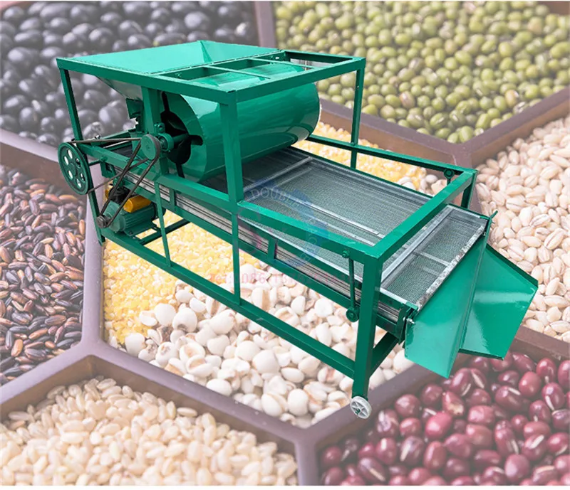 Multifunctional Grain Cleaning Sieve Soybean Wheat Seed Vibration Screening Machine Fine Air Screen Cleaner Gravity Separator