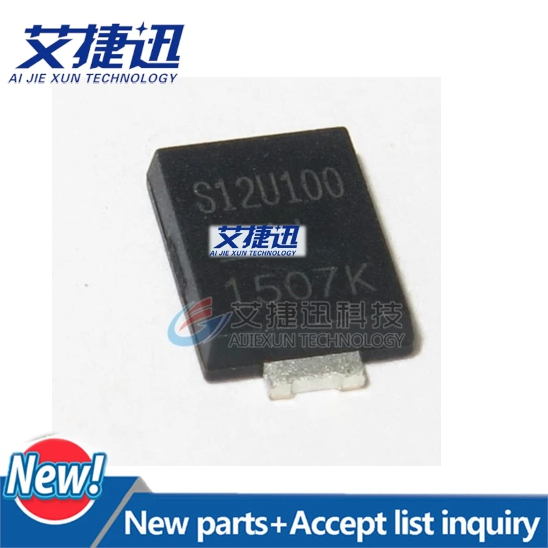 10PC SBR12U100P5Q-13 SBR12U100P5Q S12U100 PowerDI5 Diode Super Barrier Rectifier 100V 12A Automotive 3-Pin 100% New and original