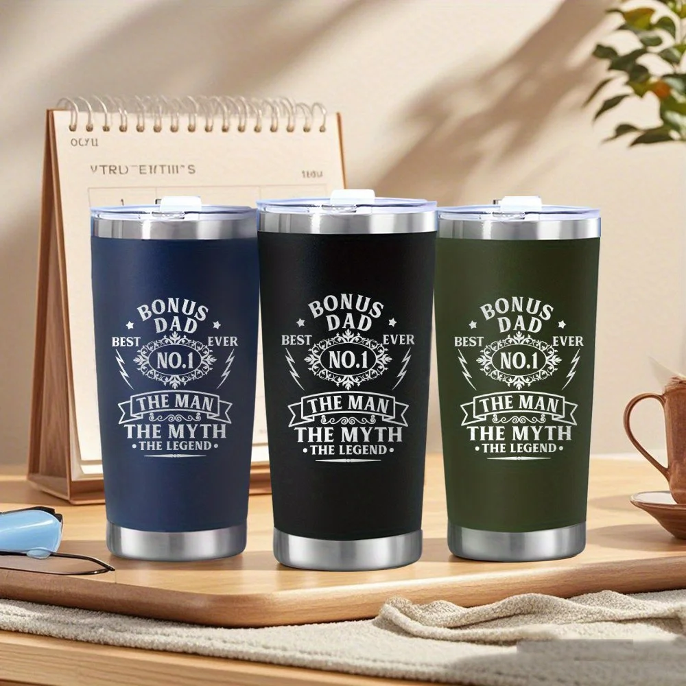 

20oz Stainless Steel Tumbler with Lid,Insulated Coffee Cup,Gift for Dad Father's Day,Office Work Commuting Travel Home Daily Use