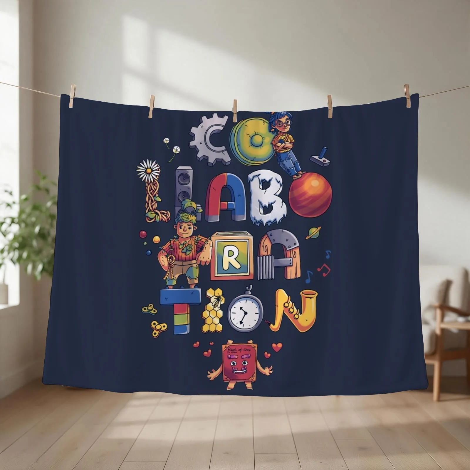 Collaboration // Cody, May, It Takes Two Throw Blanket couch cozy soft plush fuzzy picnic outdoor blanket