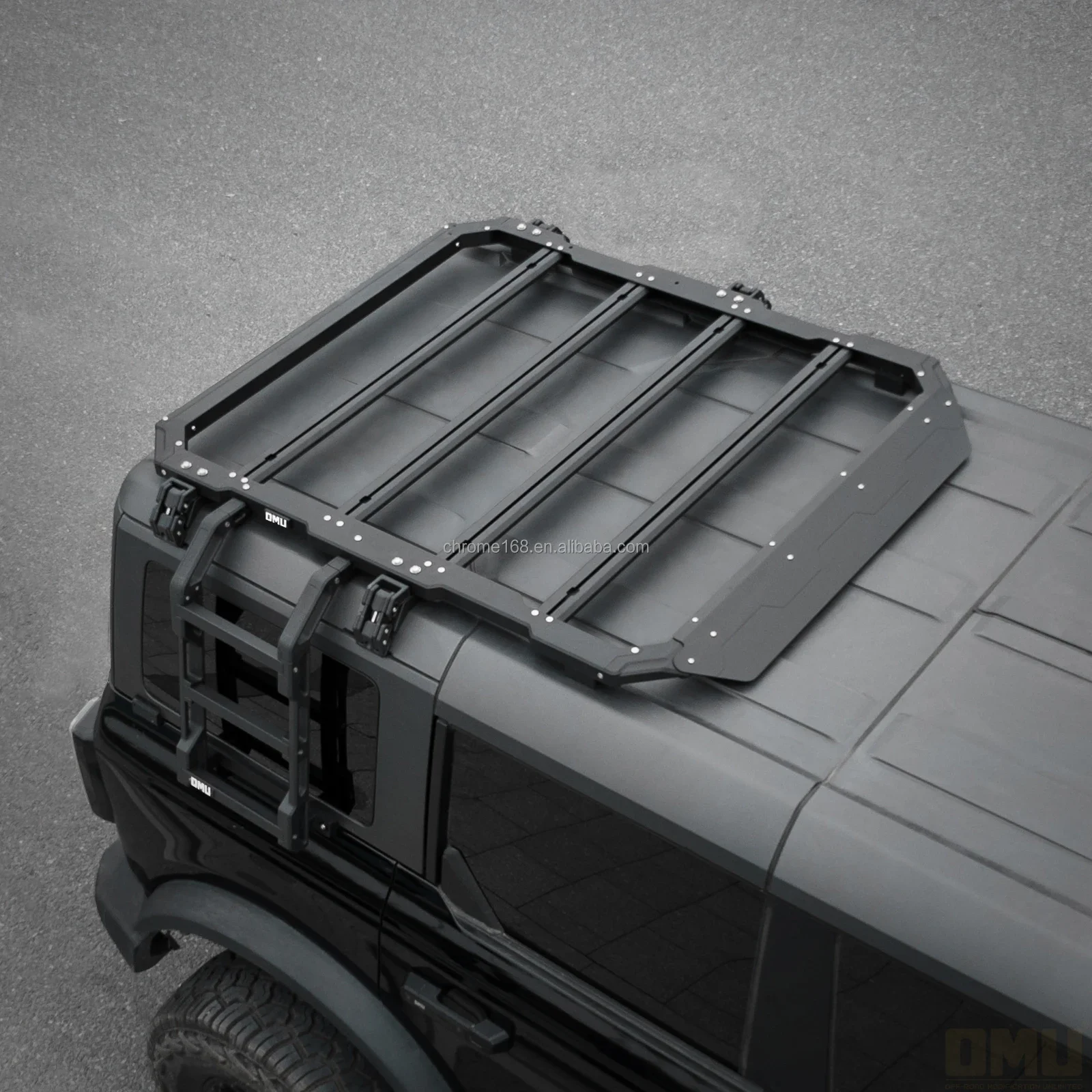 OMU Genesis Aluminum Roof Rack for Bronco Aluminum Top Luggage Cargo Carrier & Bracket