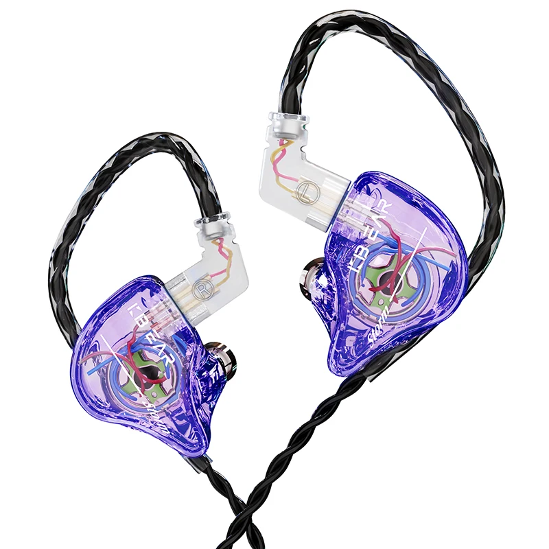 KBEAR Storm Single Dynamic Driver In-ear Monitor 2Pin Wired Earphone HiFi Headphone Jazz Rock Music Headset  Fashion Earbud NEON