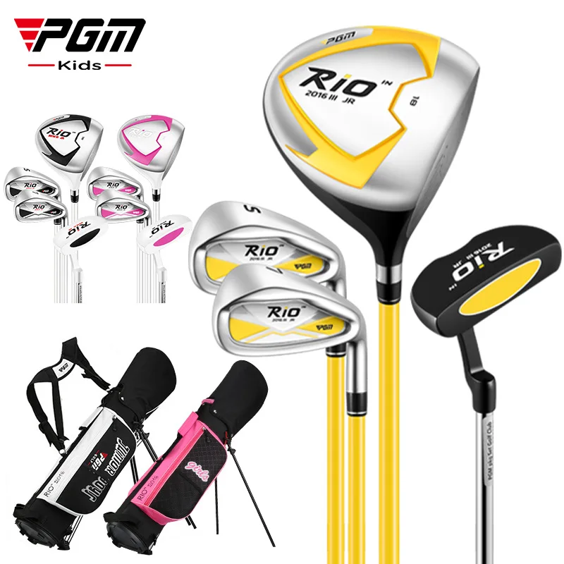 

PGM Kids Golf Clubs Set for Boys Girls Junior Beginner with Carbon Shaft and Carry Bag