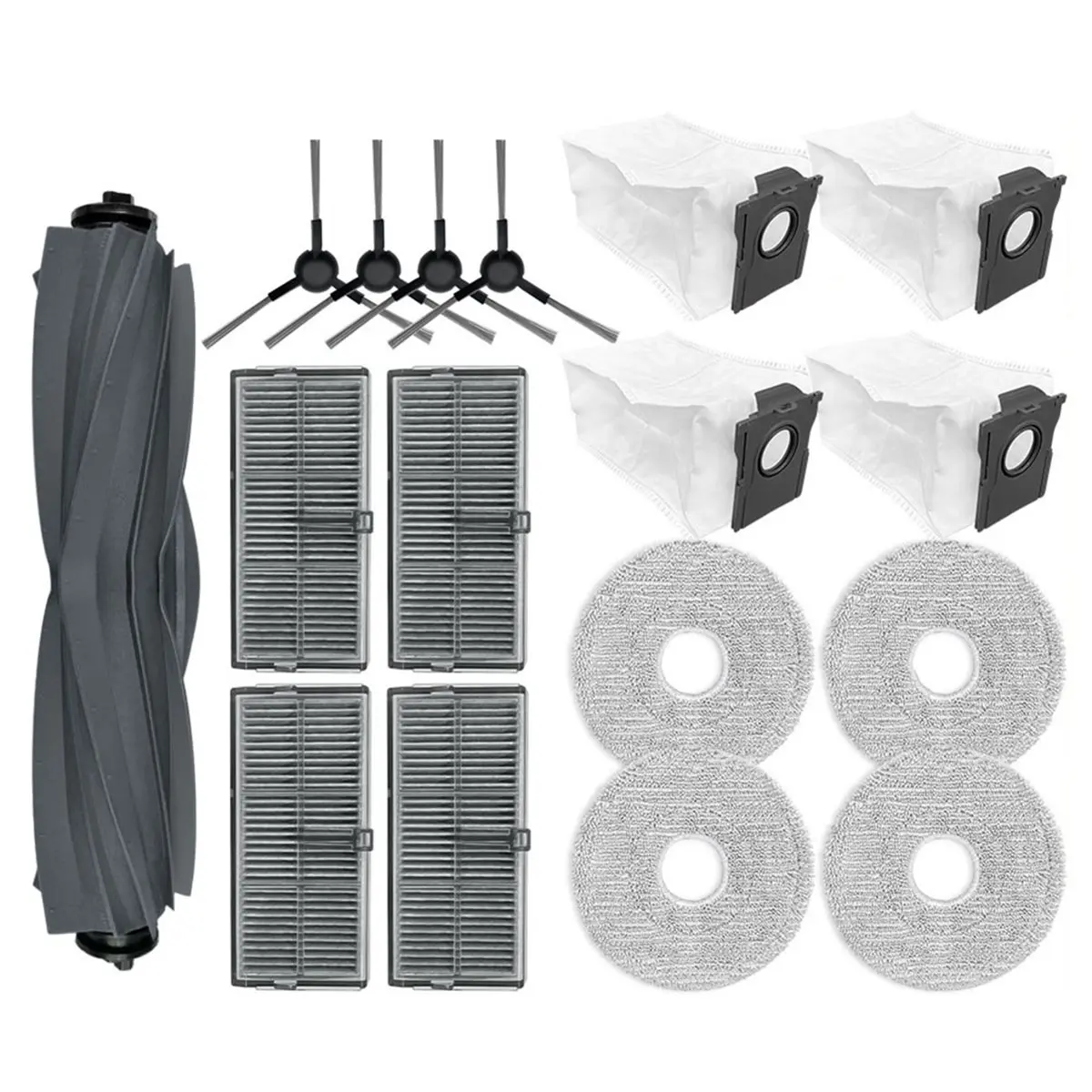 

A50T-For L40 Ultra AE / L40S Ultra CE / D20 Ultra Запчасти: основная и боковые щетки, фильтры, салфетки для швабры, мешки для сбора пыли, аксессуары