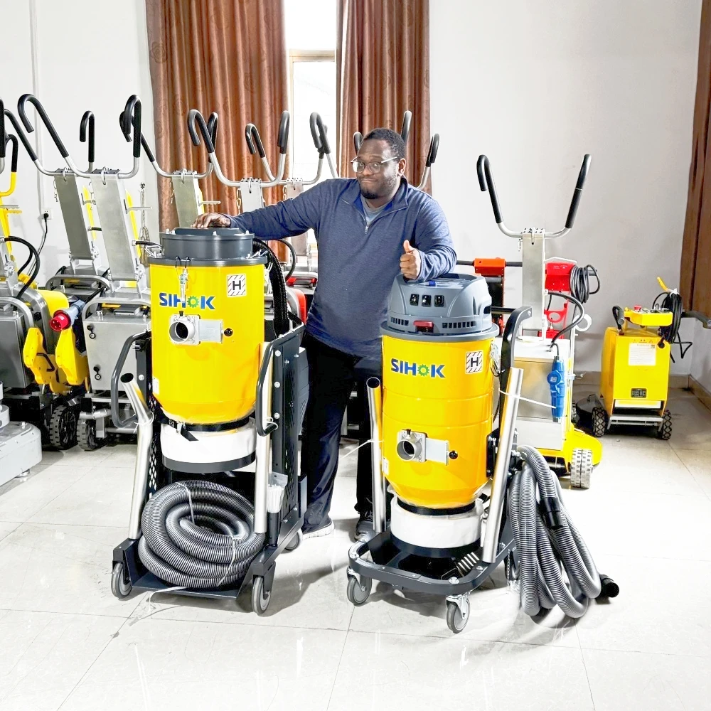 Hot Selling Floor Grinder Dust Extractor 220V 380V Heavy  Industrial Vacuum Cleaner With HEPA Filter