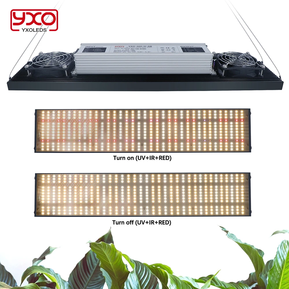 full spectrum dimming led grow light phytolamp para plantas tenda estufa legumes e flores 85265v samsung im282b 320w 01