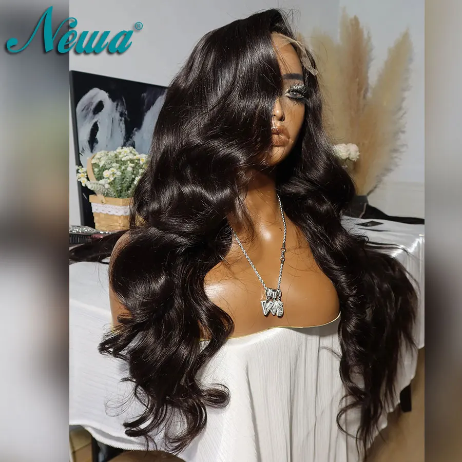 

Newa Hair Ultra Thin HD Film Lace Frontal Wig 13x4 13x6 Парики из натуральных волос Предварительно выщипанные бесклеевые парики 5x5 7x5 HD Парики с закрытием шнурка