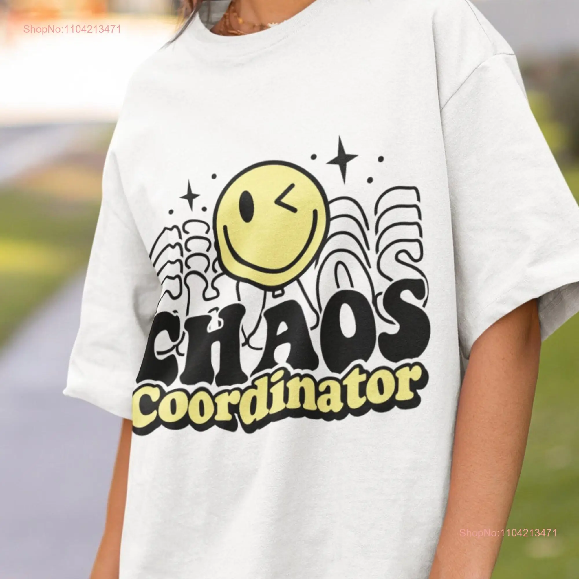 Funny Work T Shirt Chaos Coordinator Humorous Job Casual Office Wear Comfortable Life Everyday Multitasking Top