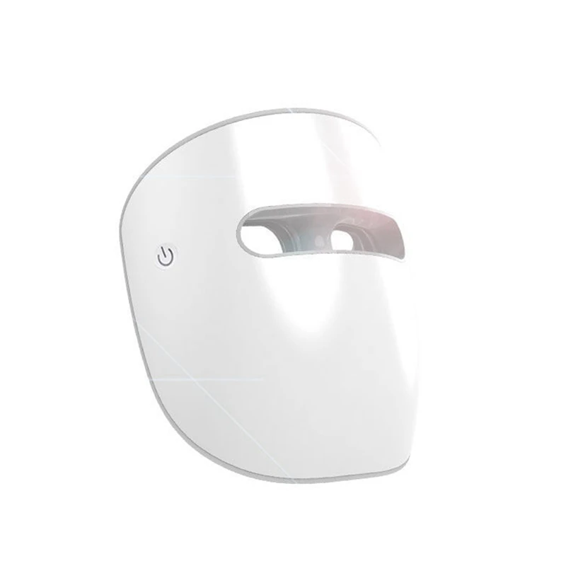 Maschera facciale a LED per la cura della pelle del viso, maschera a luce rossa per viso, infrarossi, maschera a luce rossa e blu per la cura della pelle durevole facile da usare