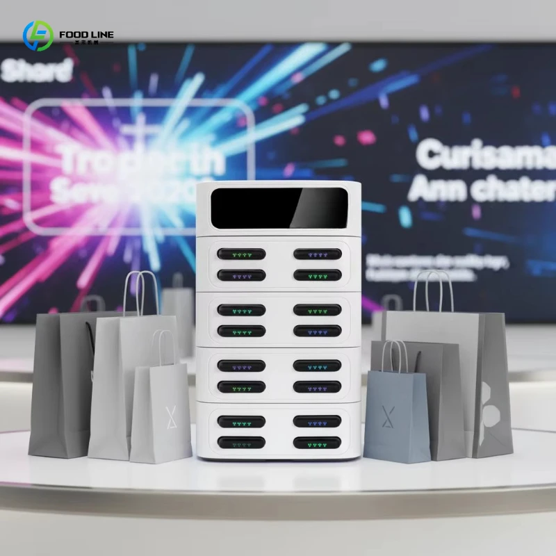 Shared Rental Mobile Phone Power Bank Station System with 60W Quick Charge Ultra Slim Design for Public Areas