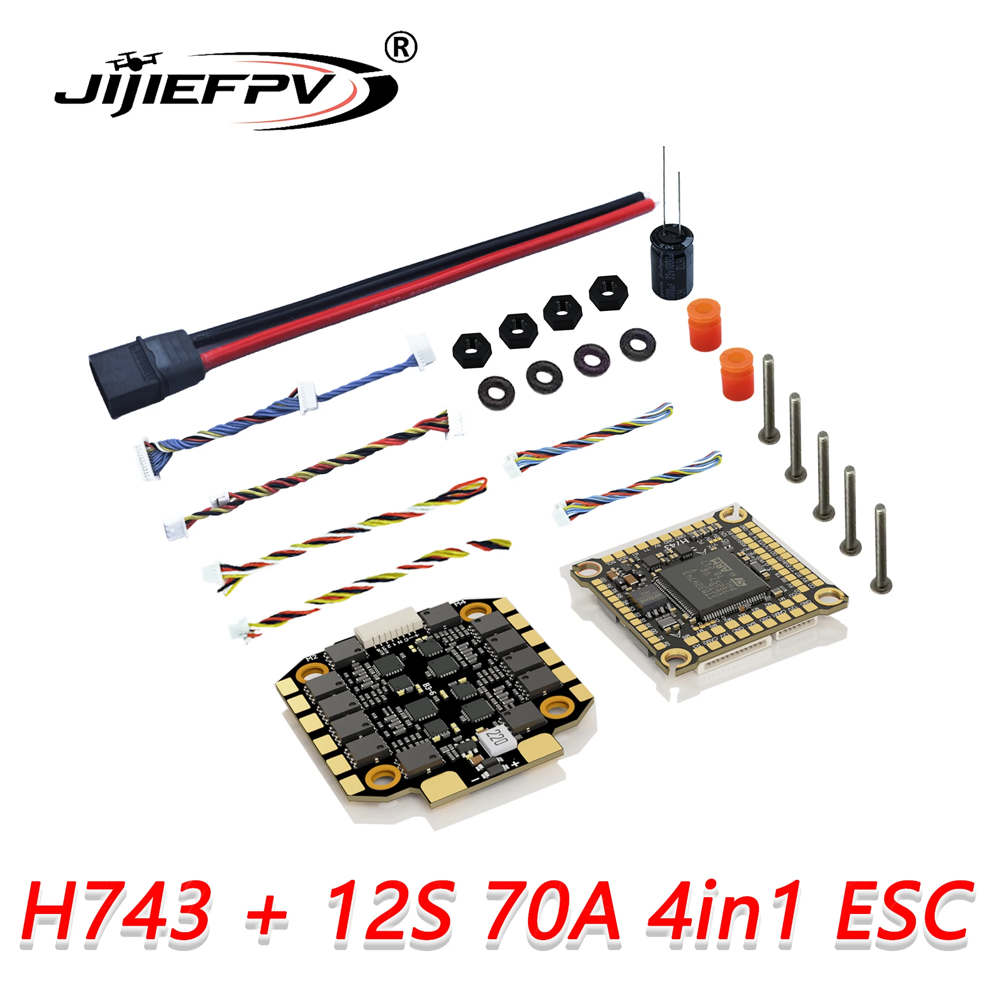 H743 Flight Controller Support BetaFlight Ardupilot FC H743 Stack 12S 70A 4-in-1 ESC voor 5 inch DJI RC FPV freestyle drone DIY onderdeel - afbeelding 1