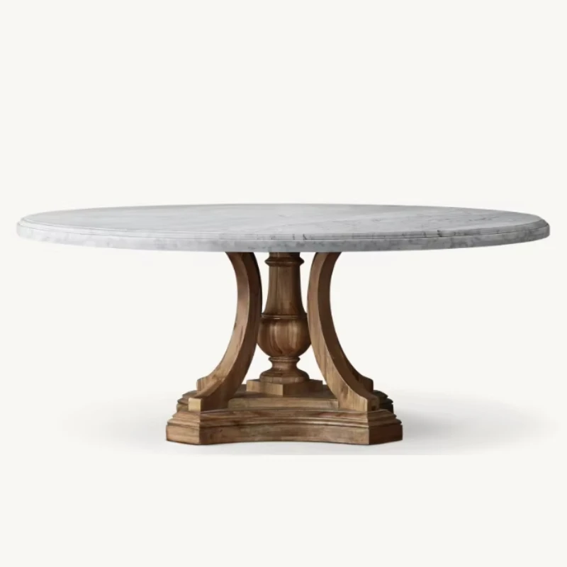 Dining Room Furniture Desktop  Table Round Solid Wood Dining Table