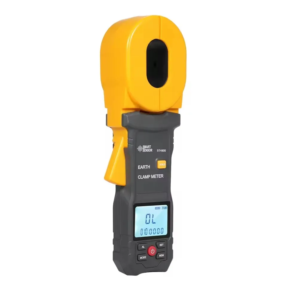 SMART SENSOR ST4800 0mA-30A Ground Earth Resistance Tester 0.01-1200 500 Groups Data Storage Multifunction Digital Clamp Meter