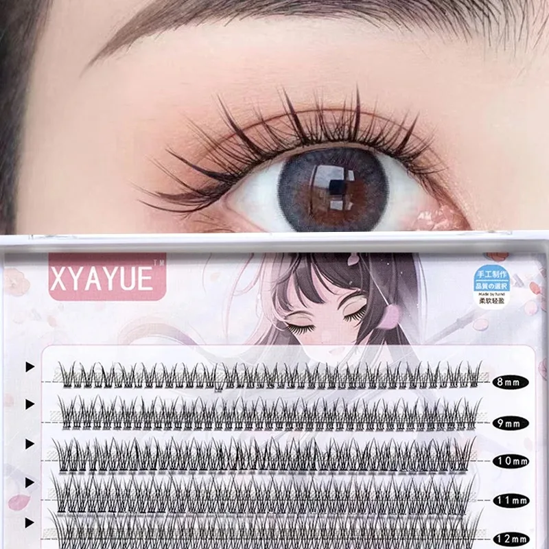 fake eyelashes makeup eyelash extension cosplay lashes make up beauty cluster lashes  natural wispy cilios lash clusters