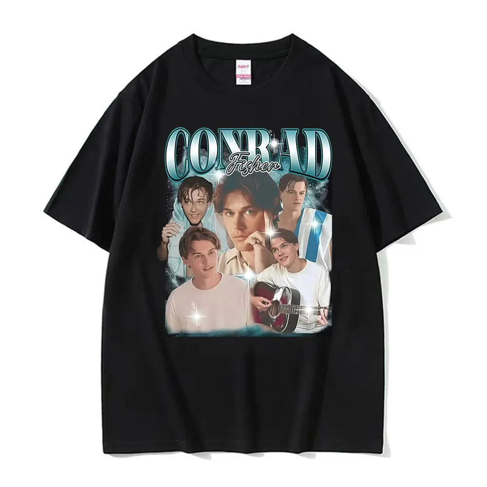 تي شيرت فريق كونراد فيشر كوزينز برسومات الشاطئ تي شيرت رجالي ملابس هاراجوكو ريترو كلاسيكي تي شيرت للجنسين تي شيرت فضفاض مريح غير رسمي #1