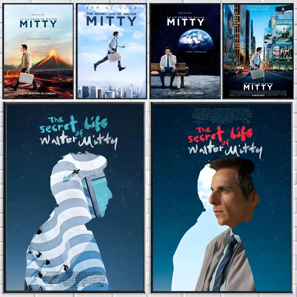Movie The Secret Life of Walter Mitty Poster Modern Elegant Wall Stickers, Home Decor Poster, Wall Art for Living Room & Dorm