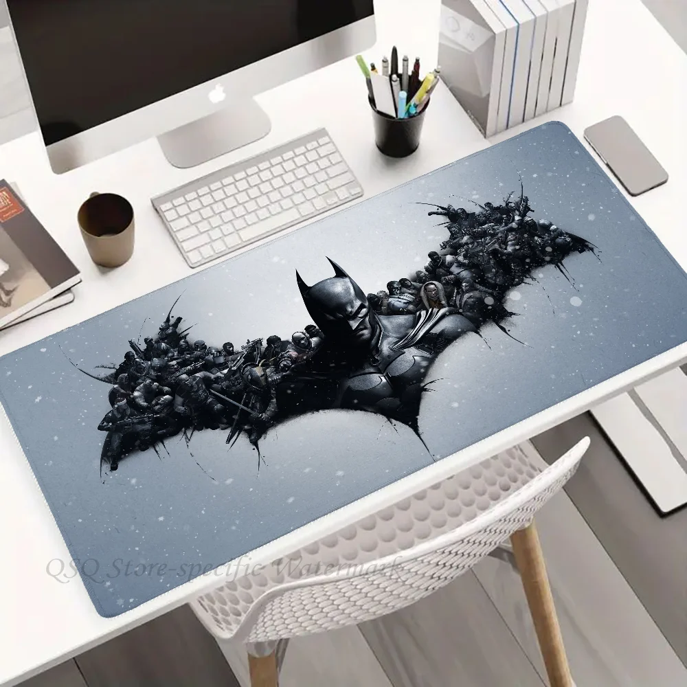 Imagem -06 - Legal B-batmans Mousepad Grande Jogo Mouse Pad Lockedge Engrossado Teclado de Computador Mesa Tapete